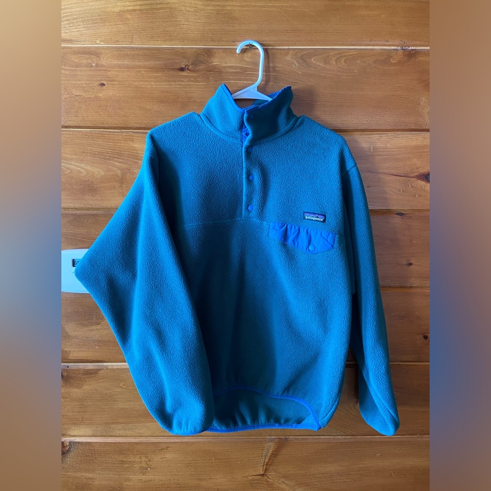 Womens small Patagonia synchilla fleece - teal